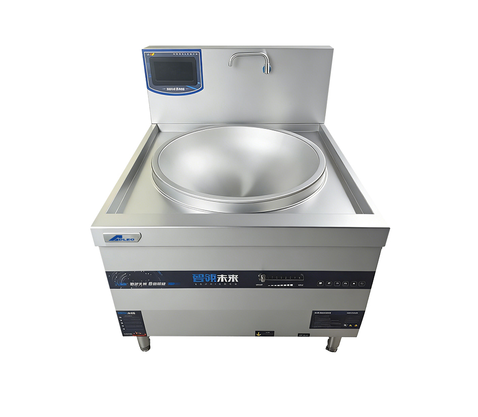 Gas stove with a large pot