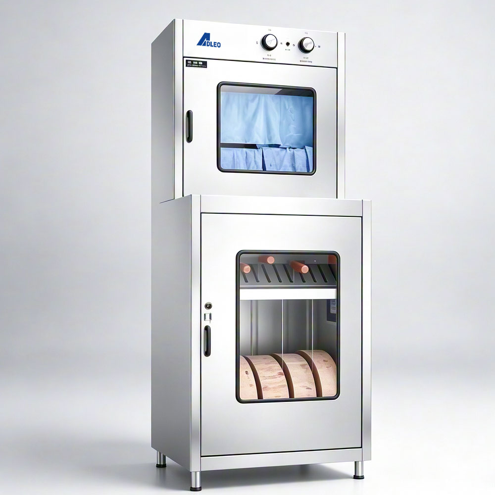 Cutting board and knife disinfection cabinet